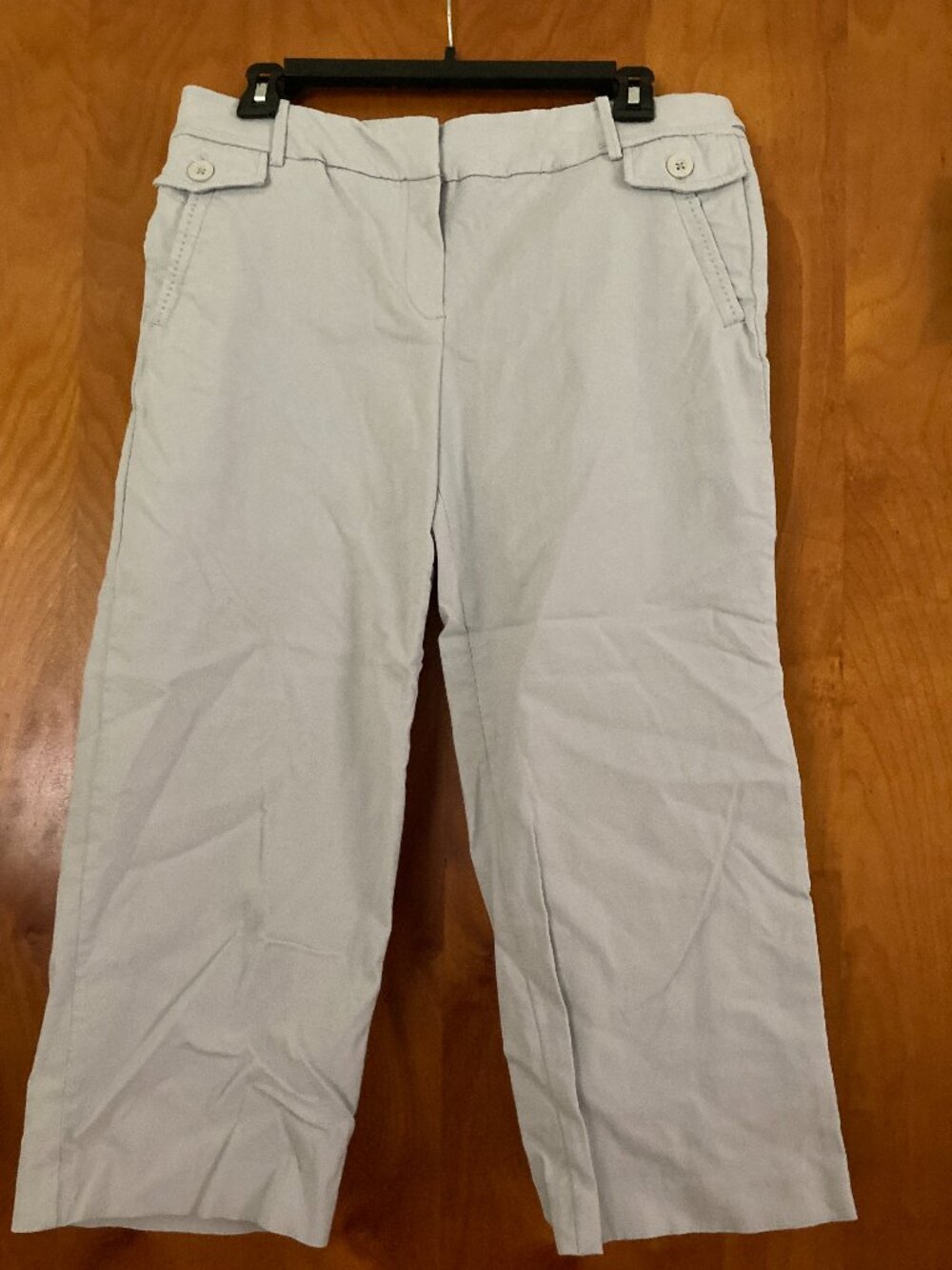 light colored sailor buttoned cropped pants size 12